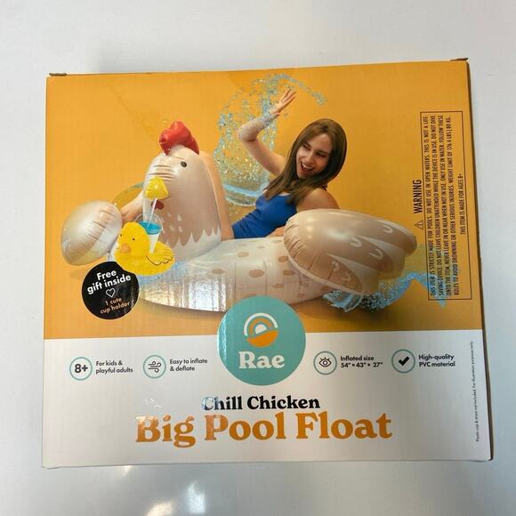 Chill Chicken Big Pool Float Cup Holder New! - Picture 1 of 1